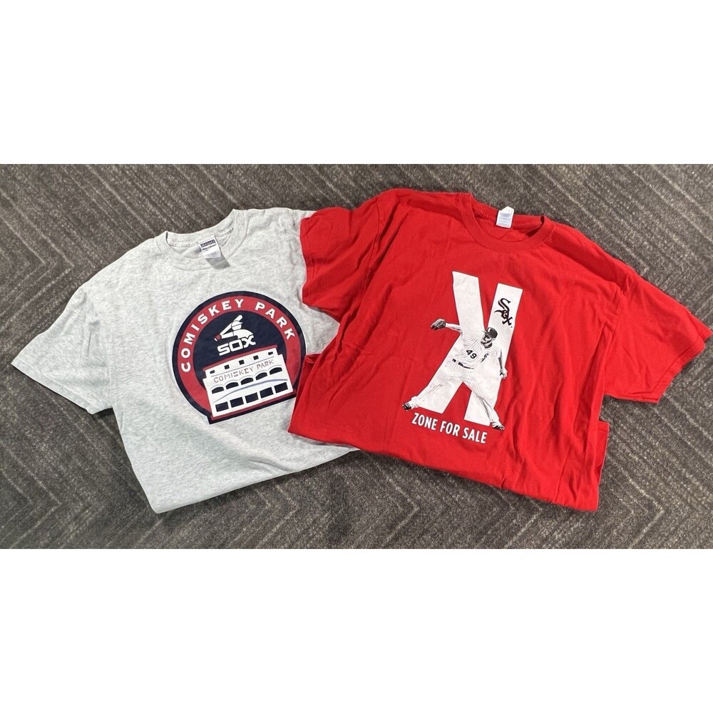 Chicago White Sox Short Sleeve T-Shirt Lot of  2 MLB Baseball Size XL Chris Sale